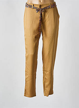 Pantalon chino taille normale taille normale marron MAZARINE femme