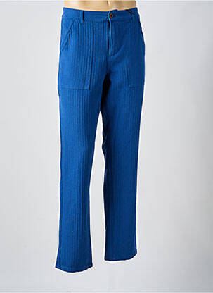 Pantalon droit taille à pinces taille normale bleu BLEND homme