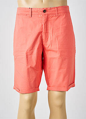Bermuda taille à pinces taille normale orange CAMBRIDGE homme