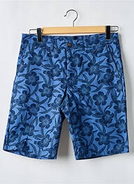 Bermuda stretch taille normale bleu CAMBRIDGE homme