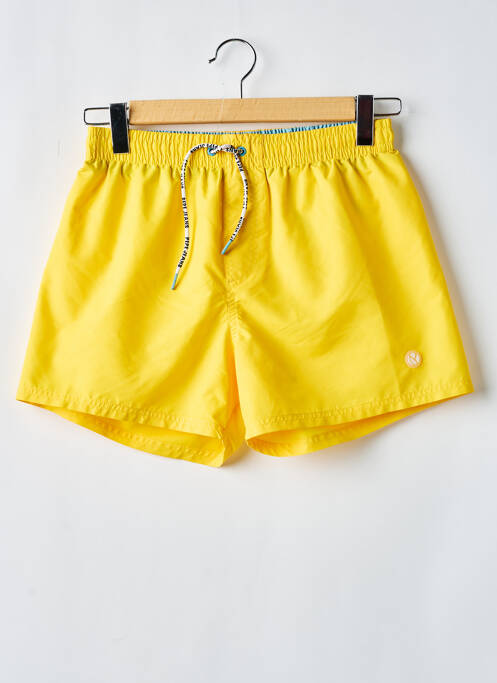 Short de bain effet matière satinée jaune PEPE JEANS homme