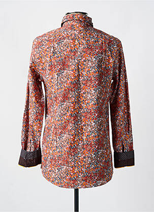 Chemise manches longues manches longues orange MCS homme
