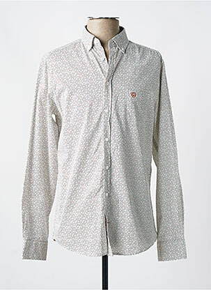 Chemise manches longues manches longues beige CAMBRIDGE homme