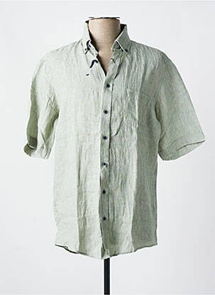 Chemise manches courtes poches vert CASAMODA homme