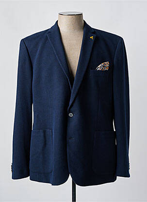Blazer finition intérieure doublure imprimée bleu VENTI homme