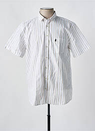 Chemise manches courtes poches blanc MCS homme
