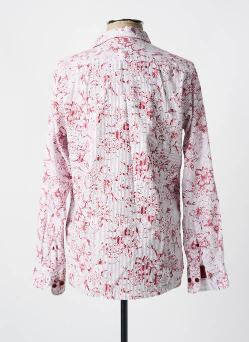 Chemise manches longues rouge MCS pour homme