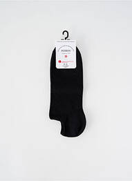 Chaussettes forme socquettes noir PERRIN unisexe