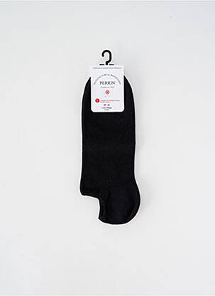 Chaussettes forme socquettes noir PERRIN unisexe