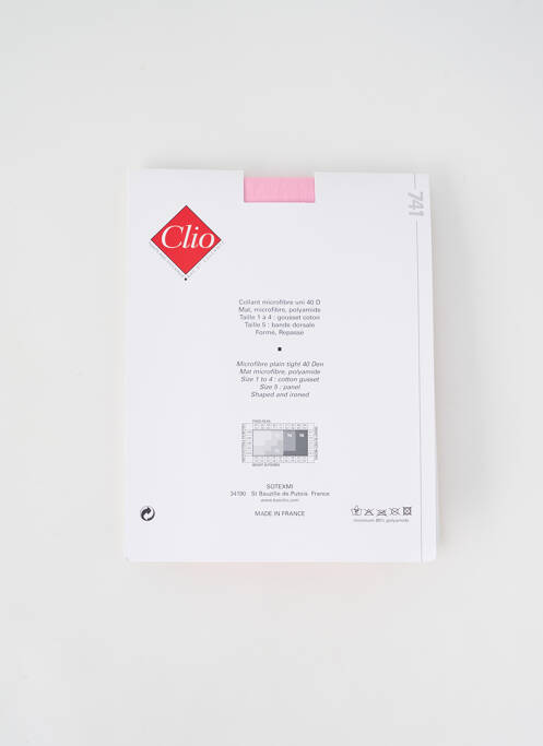 Collants rose CLIO pour femme