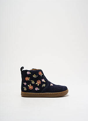 Bottines/boots voute plantaire bout rond noir SHOO POM fille