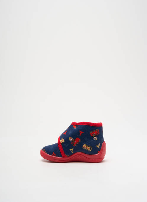 Chaussons/pantoufles fermeture scratch bout rond bleu BELLAMY garcon