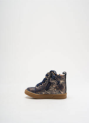 Bottines/boots semelle amovible bout rond bleu BELLAMY fille