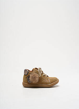 Bottillons fermeture lacets bout rond marron BELLAMY fille