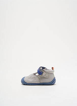Sandales/nu pieds matière lisse bout rond bleu BABYBOTTE garçon
