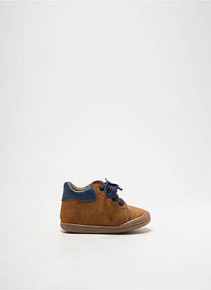 Bottillons nubuck bout rond marron FR garçon