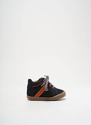 Bottillons nubuck bout rond noir FR garçon