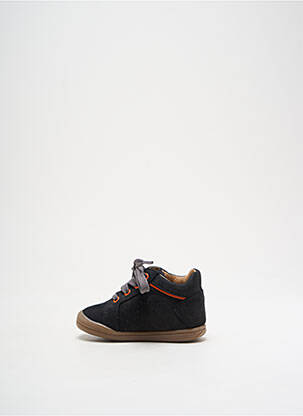 Bottillons nubuck bout rond noir FR garçon