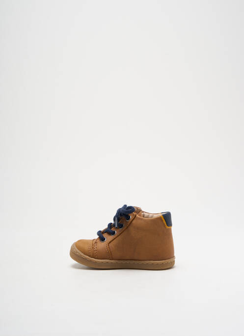 Bottillons nubuck bout rond marron BELLAMY garcon