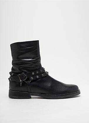 Bottines/boots matière lisse talon bas noir STONES AND BONES fille
