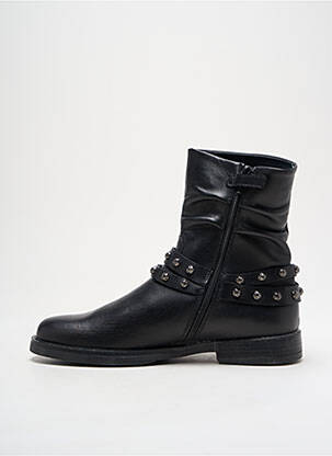 Bottines/boots matière lisse talon bas noir STONES AND BONES fille