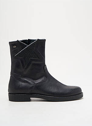 Bottines/boots matière lisse talon bas noir STONES AND BONES fille