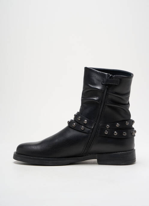 Bottines/boots matière lisse talon bas noir STONES AND BONES fille