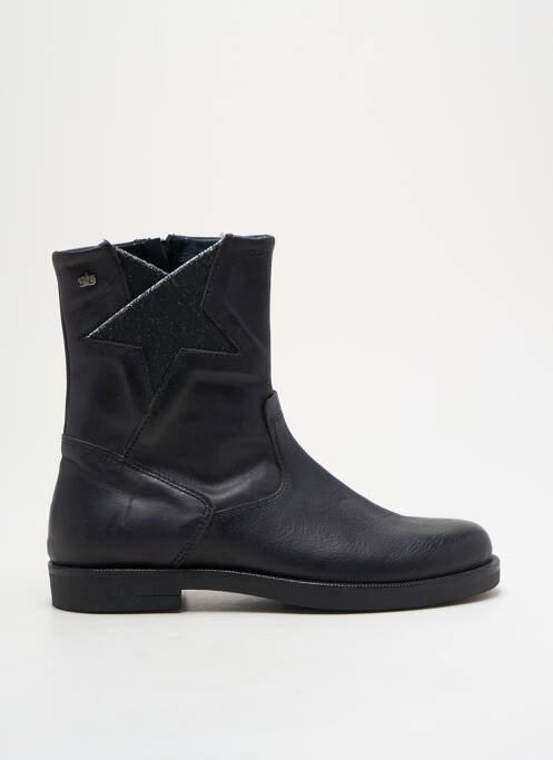 Bottines/boots matière lisse talon bas noir STONES AND BONES fille
