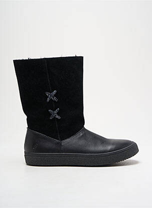 Bottines/boots matière lisse bout rond noir GBB fille