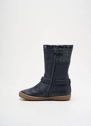 Bottines/boots matière lisse bout rond bleu BABYBOTTE fille