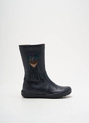 Bottes voute plantaire bout rond bleu FR fille
