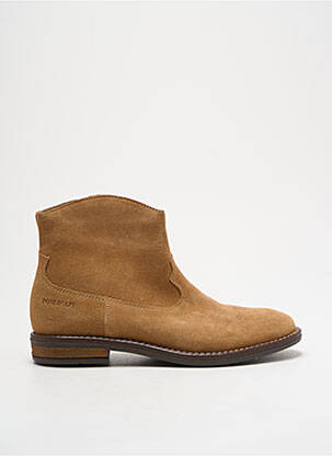Bottines/boots nubuck talon bas beige POM D'API fille