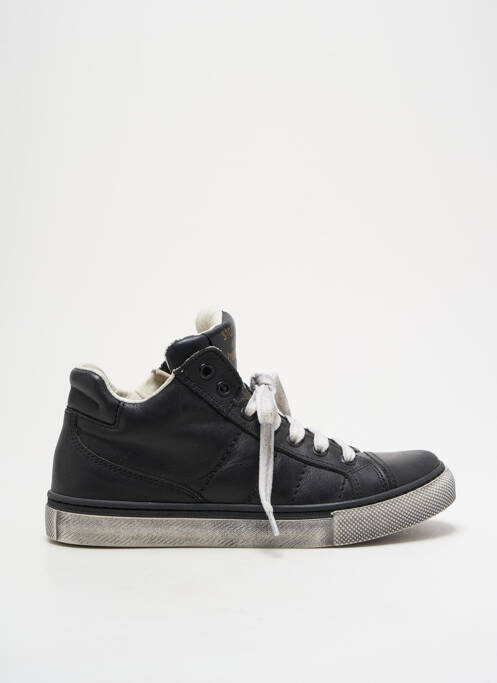 Baskets tissage satiné bout rond noir STONES AND BONES garcon
