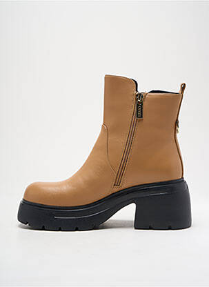 Bottines/boots matière lisse talon de 4 à 6cm beige LIU JO femme