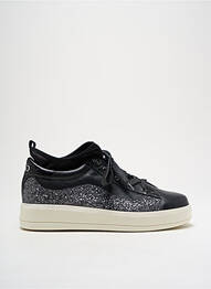 Baskets tissage satiné talon de 4 à 6cm noir LIU JO femme