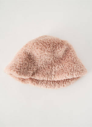 Bonnet fourrure synthétique rose RINO & PELLE femme