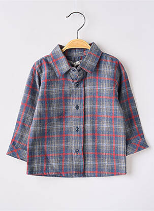 Chemise manches longues manches longues gris MONNA ROSA garcon