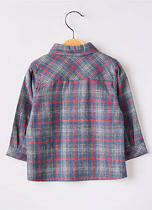 Chemise manches longues manches longues gris MONNA ROSA garcon