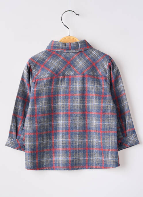 Chemise manches longues gris MONNA ROSA pour garçon