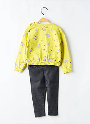 Ensemble pantalon type de haut t-shirt jaune BABY BOL fille