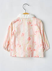 Robe mi-longue rose MONNA ROSA pour fille seconde vue