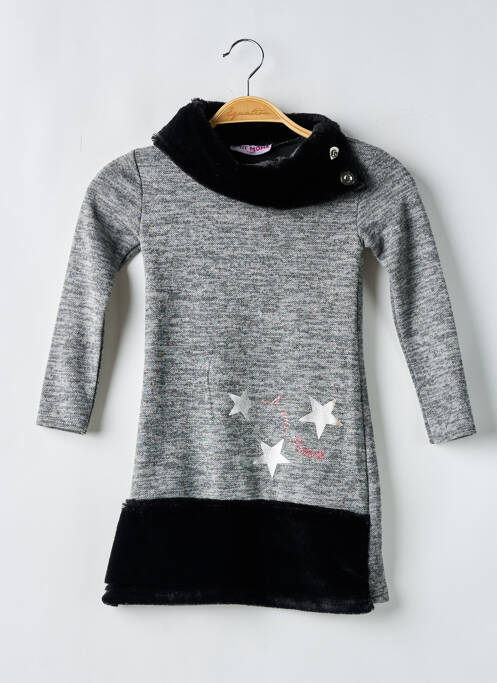 Robe mi-longue gris P'TIT MÔME pour fille