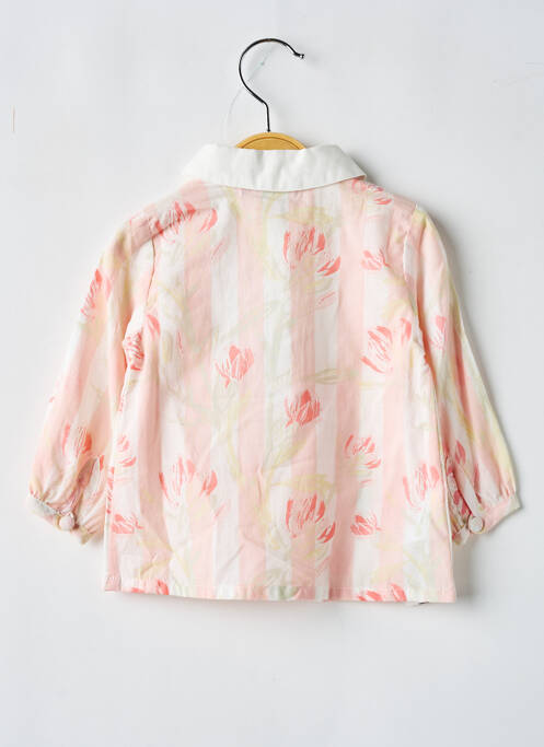 Robe mi-longue rose MONNA ROSA pour fille