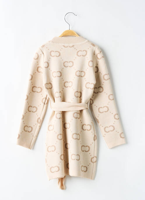 Robe pull beige FASHION pour fille