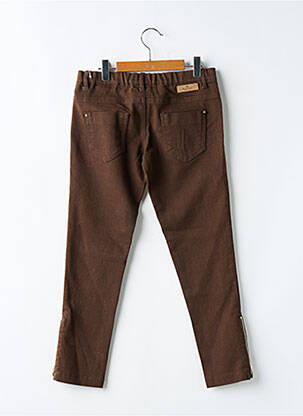 Jegging tissage denim taille élastique marron MAYORAL fille