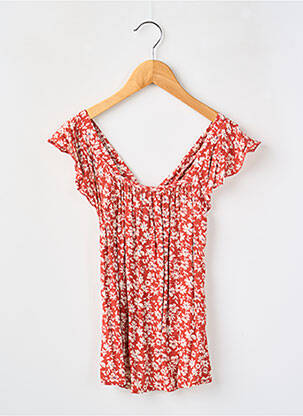 Top manches courtes manches courtes rouge LOSAN fille