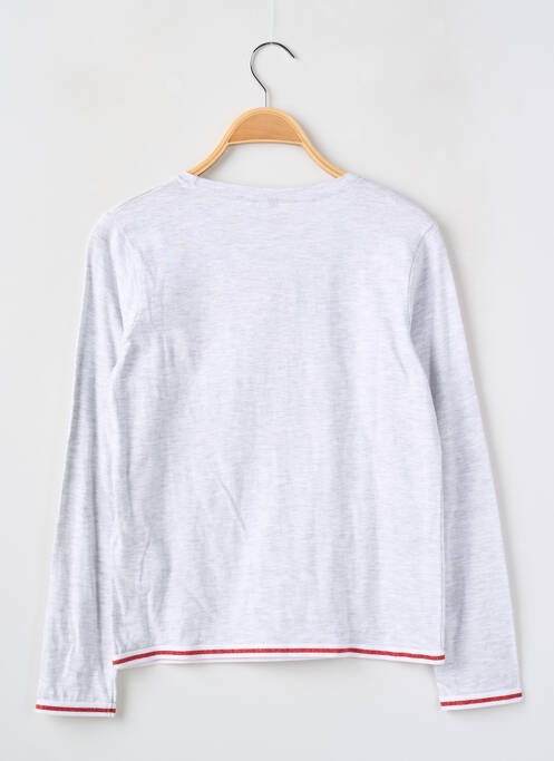 T-shirt stretch manches longues gris LOSAN fille