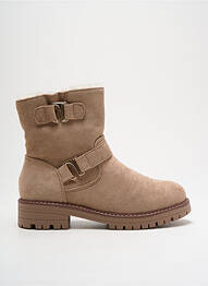 Bottines/boots fourrée talon bas beige DOREMI fille