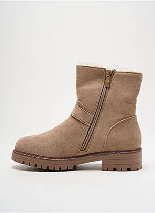 Bottines/boots fourrée talon bas beige DOREMI fille