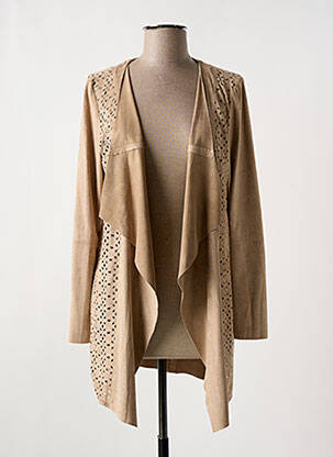 Veste casual tissage suedine beige THOMAS RABE femme